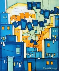 Salman Farooqi, 16 x 20 Inch, Acrylic on Canvas, Cityscape Painting, AC-SF-358